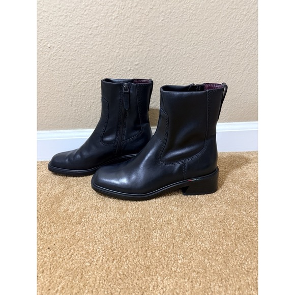 Franco Sarto Womens Gracelyn Ankle Boot Black Sz 8 Leather New - Picture 2 of 8